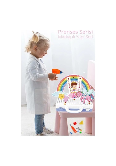 Oyuncak 3d Matkap Seti Söktak Prenses Serisi Unicorn