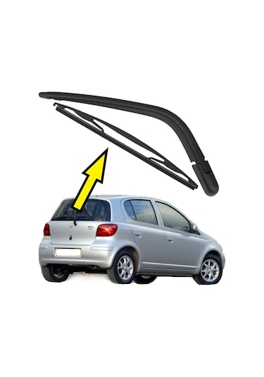 Toyota Uyumlu Yaris Arka Silecek Kol Ve Süpürge Komple Takım 1999 - 2005