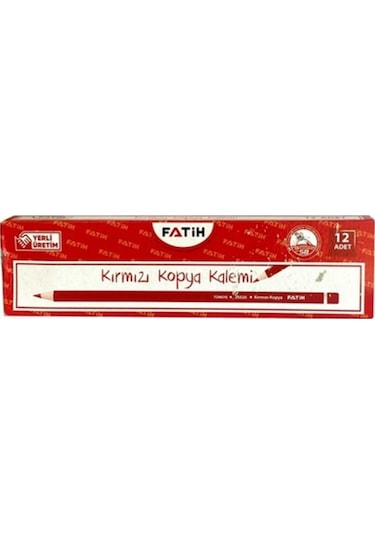 Fatih Kırmızı Kopya Kalem Lüx 25020 12'li