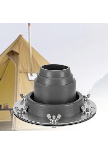 Homyl Çadır Için Soba Krikosu Esnek Çatı Tipi Seyahat Gri Gri