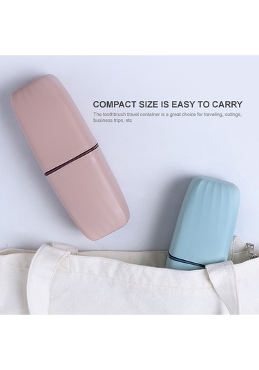 Reedark Seyahat Diş Fırçası Ve Macun Organizer, Çift Fonksiyonlu, Pp Malzeme, Taşınabilir, Detachable Tasarım. Mavi