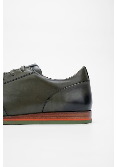 Valmenti Erkek Haki Hakiki Deri Casual Ayakkabı 987 083 Erk Ayk Sk23/24 Haki