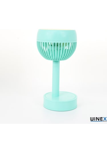 Winex Mini Taşınabilir Portatif Fan 3 Kademeli Vantilatör Mavi