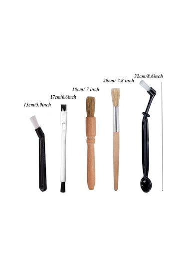 Sones 4'ü 1 Arada F Tipi Kahve Makinesi Temizleme Seti Kahve Öğütücü Fırçası