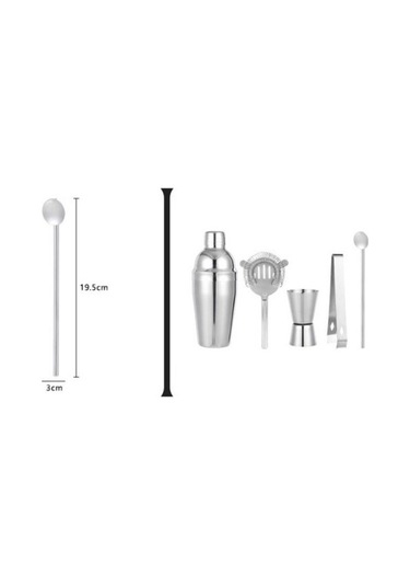 Wondernest Seti, Paslanmaz Çelik No.1349 Mikser Kokteyl Barmenlik Aksesuarı