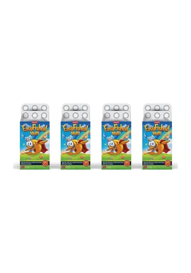 Easyvit Easyfishoil Multi Çiğnenebilir 30 Jel Tablet 4'Lü Paket