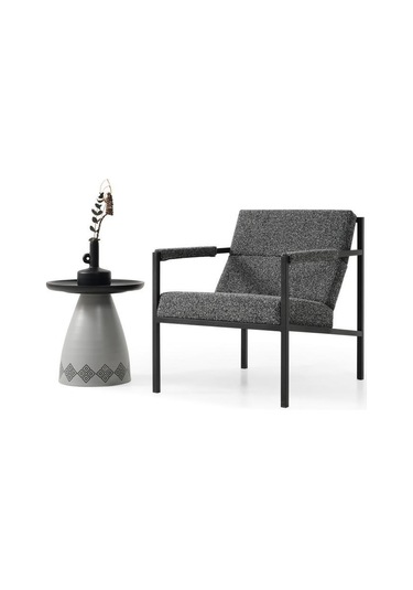 Berjer No:794 Ahşap Berjer Rehome Gri