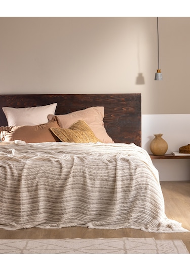 Marinos Çift Kişilik Yatak Örtüsü - Gri 8684427228692 Gri