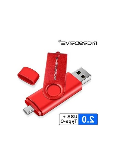 Novahub Metal Otg 2-in-1 Tip C Kalem Sürücü 128 Gb Usb Bellek Çubuğu 4-128 Gb Kırmızı Mikrodrive Uk016g1226
