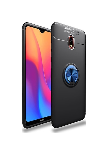 Xiaomi Redmi 8a Kılıf Zore Ravel Silikon Kapak Kırmızı
