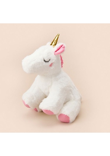 Evidea Soft Unicorn Figürlü Yastık - Beyaz - 25x32 Cm Beyaz