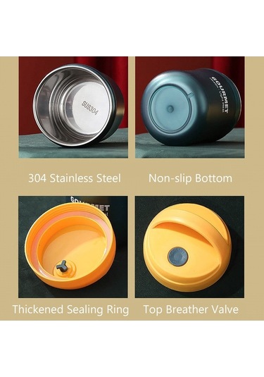 Yulong Reedark Paslanmaz Çelik Termos Yemek Kabı - Sızdırmaz,