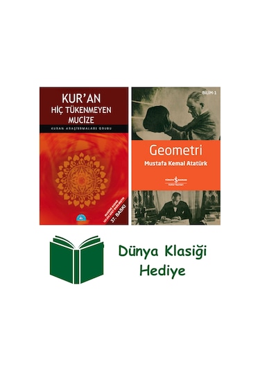 Kur'an Hiç Tükenmeyen Mucize + Geometri + Dünya Klasiği Hediye