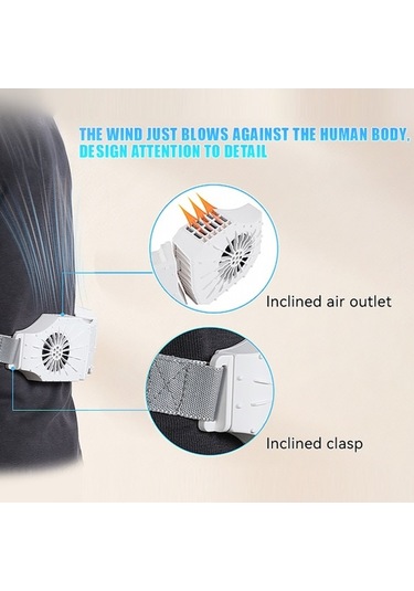 Jzcat- Trend Ön Çizgisi Taşınabilir Bel & Masaüstü Fan: 3 Hızlı