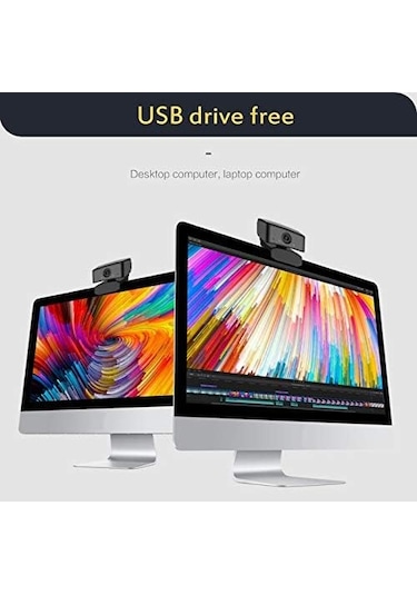 Bilgisayar Kamerası 1080hd Webcam Bilgisayar Pc Webcamera Usb Canlı Yayın Video Çağrı Konferansı Çalışması Dropship Renk: C