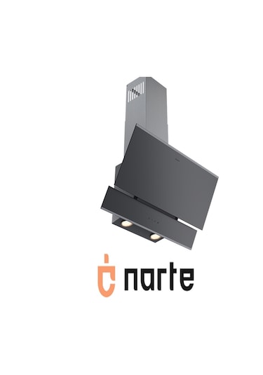 Narte H10060S 60CM Cam Cıtalı Çift Camlı Eğimli Davlumbaz