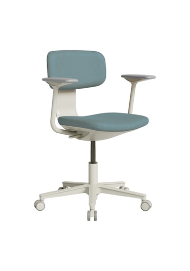 Tesla Comfort Çalışma Koltuğu Mavi - Yeşil Kumaş 61x74-86x60 Cm Yeşil