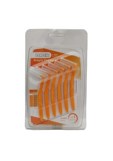 Pakdent Arayüz Fırçası L Tipi 0,45 Mm 6 Lı Turuncu