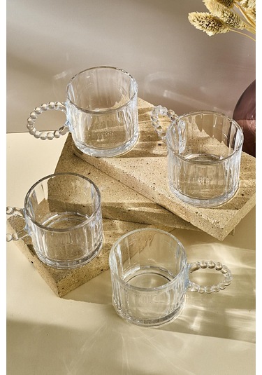 Ringo Line 4'lü Boncuk Kulplu 200ml Kupa