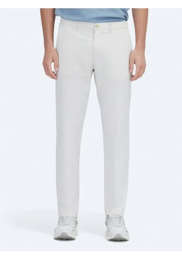 Vizon Dokuma Slim Fit Casual Pantolon Vizon