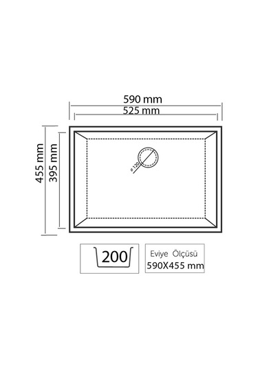 Thorax Granit Eviye Vero C3 Antrasit
