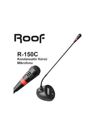 Roof R-150c Kardioid Kondansatör Kürsü Mikrofonu