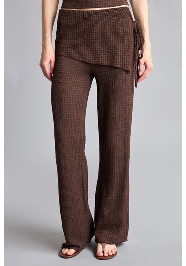 Defacto Wıde Leg Bürümcük Pantolon H4977ax26smbn341 Kahve-bn341 Defacto Wıde Leg Bürümcük Pantolon H4977ax26smbn341 Kahve-bn341