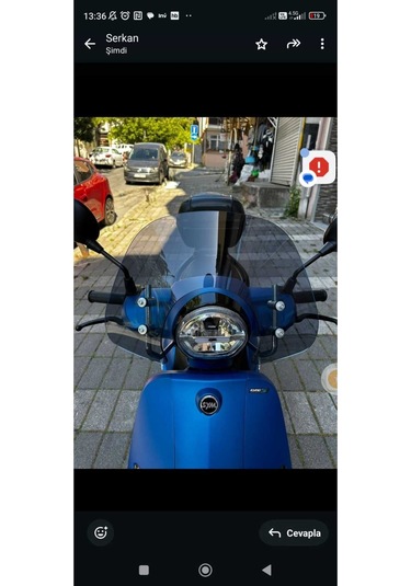 Vespa Modeli - Rks Pride - Sym Fıddle Kısa Tur Camı