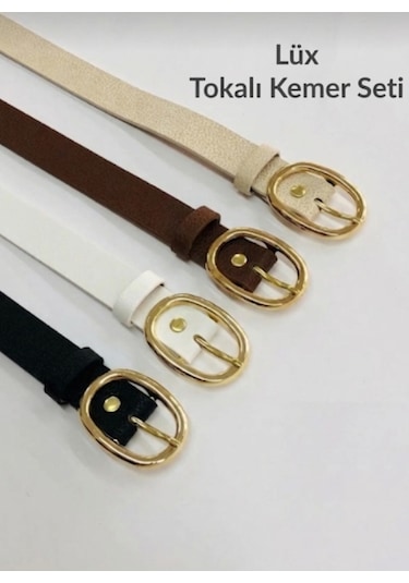 Lüx Kadın Kemer Seti Çok Renkli