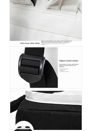 Trendy Erkek Çanta Yaratıcı Kişilik Altın Komik Sırt Çantası Panda Omuz Çantası Jacky Cheung İfadesi