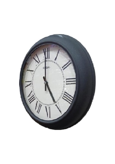 Regal 4290 Bwr Özel Seri Metal Kasa Akar Sessiz Saniyeli Duvar Saati Çok Renkli