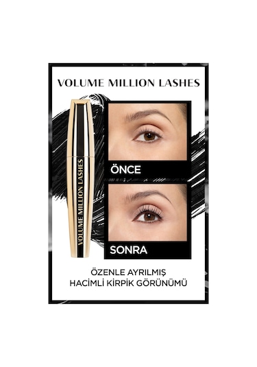 L'Oreal Paris Volume Mıllıon Lashes Maskara Siyah