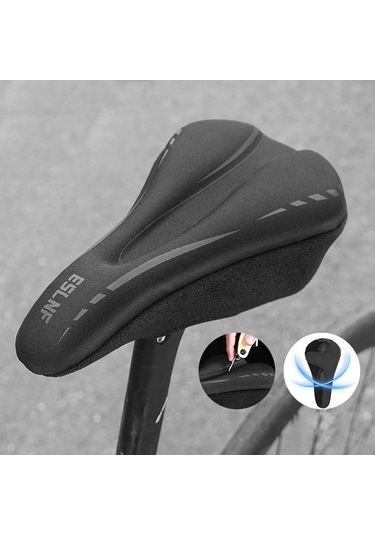 Besthome1 Suntek Bisiklet Koltuk Minderi, Sele Kılıfı, Siyah, Düz Renk, Uygunluğu Geniş Siyah