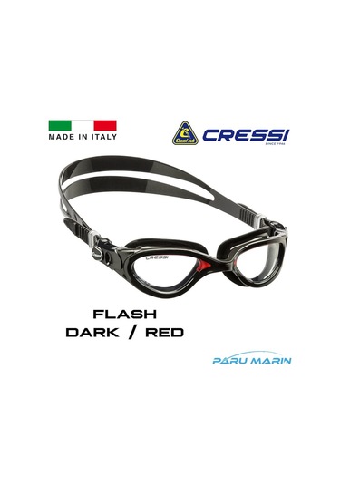 Parumarin Cressi Flash Dark / Red Yüzücü Gözlüğü