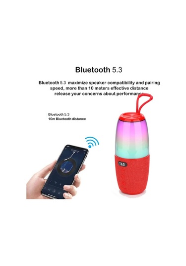 T&G TG644 Bluetooth 5.3 Tws RGB Taşınabilir Hoparlör