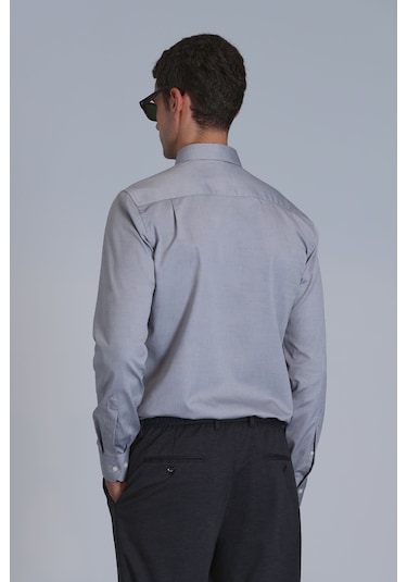 Lufian Danıel Erkek Basic Gömlek Slim Fit Gri Gri 112010640100150 Gri Lufian Danıel Erkek Basic Gömlek Slim Fit Gri Gri 112010640100150 Gri