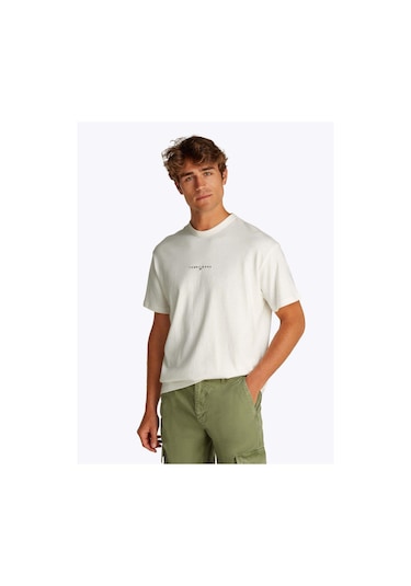 Tommy Hilfiger Tjm Rlx Lınear Logo Tee Ext-7248 Beyaz Tommy Hilfiger Tjm Rlx Lınear Logo Tee Ext-7248 Beyaz