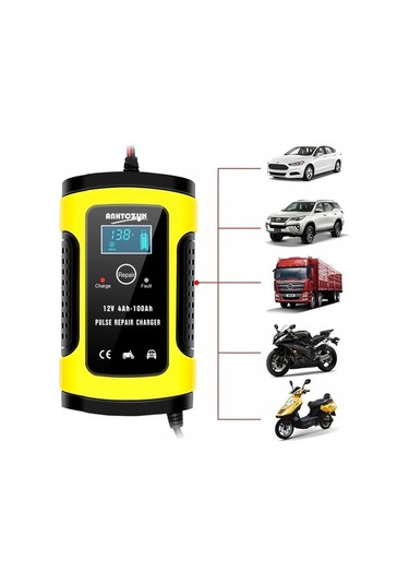 Novahub Trading Şarj Sarı Pil Motosiklet Cihazı Araba 6a 12v - We