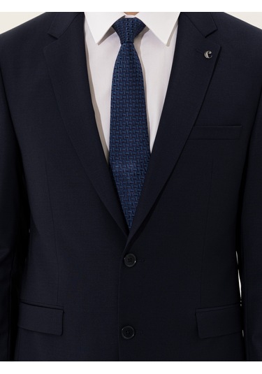 Cacharel Lacivert Slim Fit Ceket