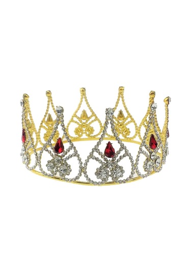 Suntek Gelin Düğün Barok Kraliçe Kristal Su Damlası Taç