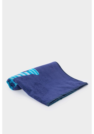 Defacto Erkek Pamuklu Plaj Havlusu W8338az25smbe2 MAvi