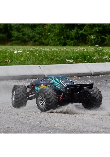 Xinlehong 1:16 Brushless Uzaktan Kumandalı Yüksek Hızlı Rc Araba 52km/s 2.4ghz 4wd Usb Şarj Turuncu Çok Renkli