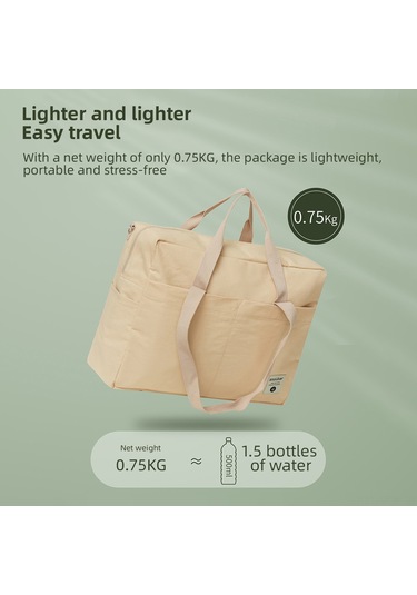 Maiyame Insular Keten Kumaş Anne Çanta, 12 Cep Ve Dahili Bölmeli, Büyük Kapasiteli, Bebek Çantası İle Değişim Matı Ve Islak Çanta, Kahverengi Haki