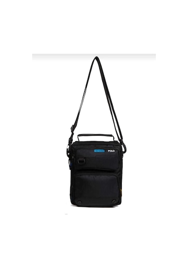 Newish Polo Çift Gözlü Postacı Omuz Çantası Lacivert - Siyah