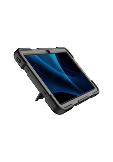 Tablet Kılıfı Lenovo Tab M11 Tb330fu 331fc/ K11/ Xiaoxin Pad 11 2024 Pc + Kickstand İle Silikon Darbeye Dayanıklı Koruyucu Kapak - Siyah Kapaklı Kılıf
