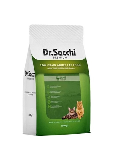 Dr. Sacchi Kuzu Etli Yetişkin Kedi Maması 1500 G