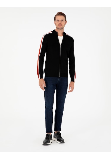 Pierre Cardin Erkek Siyah Hırka Triko 50296447-vr046 Siyah