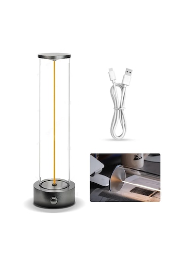 Techtic Manyetik Masa Lambası Abajur Şarjlı Modern Okuma Işığı