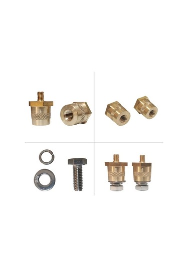 Novahub Erkek Pirinç Akü Terminali M6 Dış 8mm İç 8mm, Şarj Postası, Akü Tamir Aksesuarı, Akü Modifikasyonu