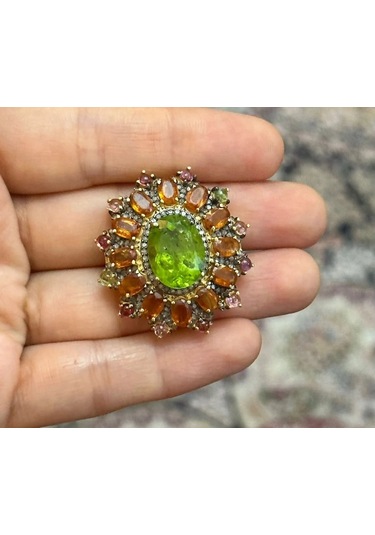 Allahverdi Türkmen Peridot Elmas Yüzük